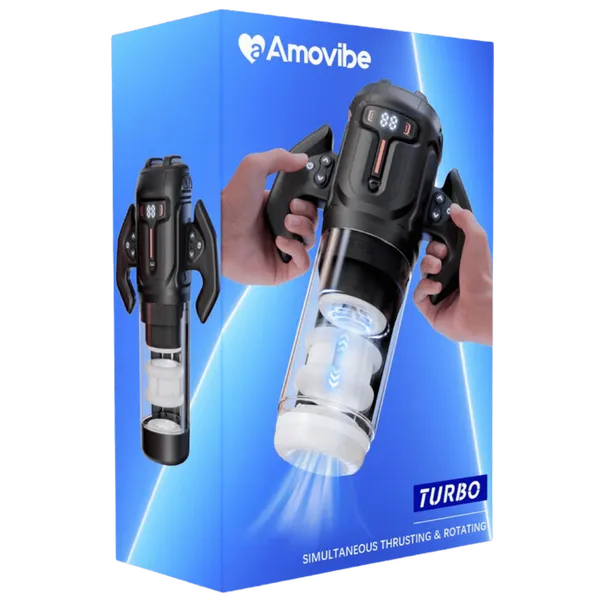 Amovibe Male Sex Toys Turbo Thrusting amp Rotating Male Masturbator