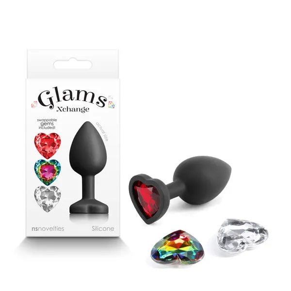 Anal Ns Novelties Glams Xchange Heart Anal Butt Plug Jewel Small