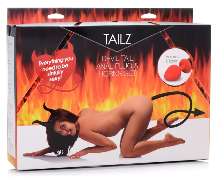 Anal | Tailz Devil Tail Anal Plug and Horns Set