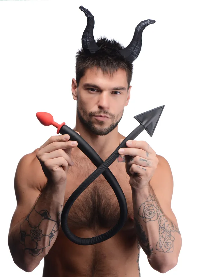 Anal | Tailz Devil Tail Anal Plug and Horns Set