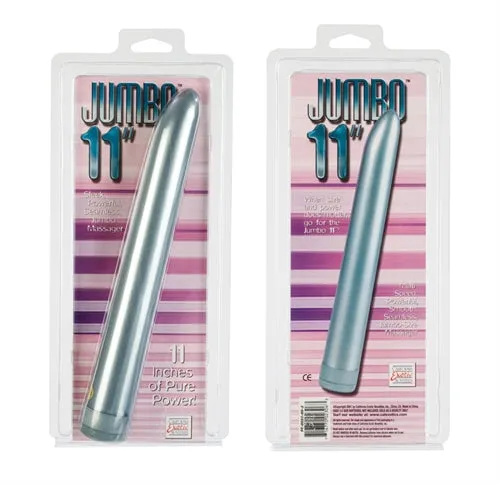 CalExotics Dildos Jumbo 11 Inches Massager Platinum