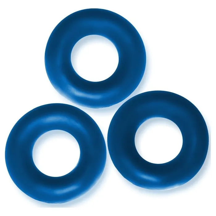 Fat Willy 3 Pc Jumbo Cockrings Space Blue OxBalls Vibrators