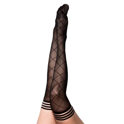 Kixies Hosiery KIXIES Anna Size B Sheer Blk