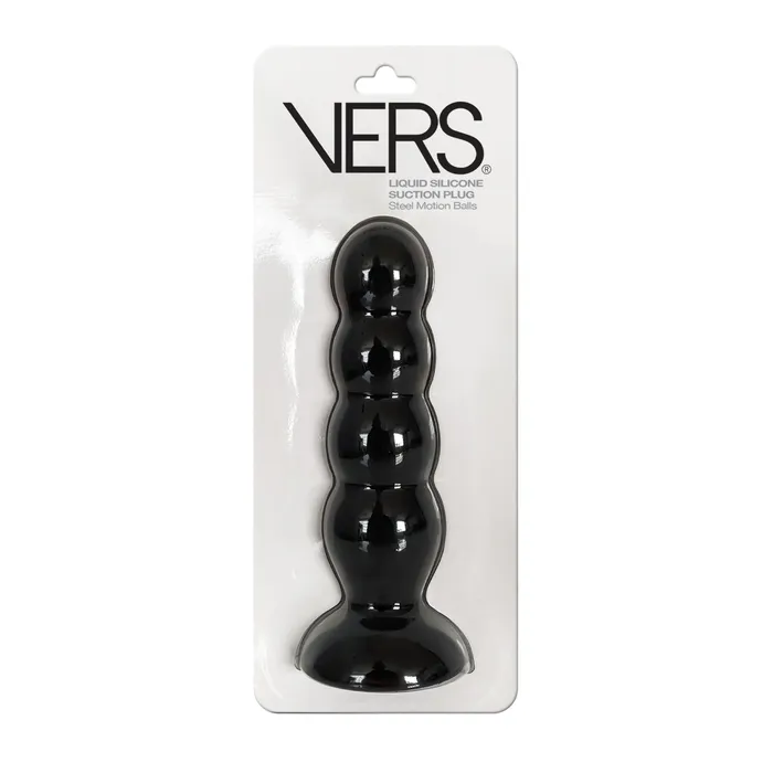 Rascal Vers Liquid Silicone Suction Plug Black Anal