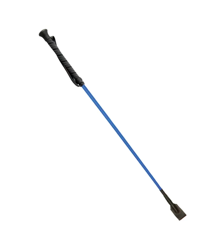 WHI001 LOVE IN LEATHER RIDING CROP BLUE Love In Leather Vibrators