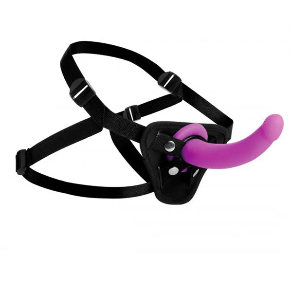 XR Brands Female Sex Toys Navigator U Strap On GSpot Dildo and Harness