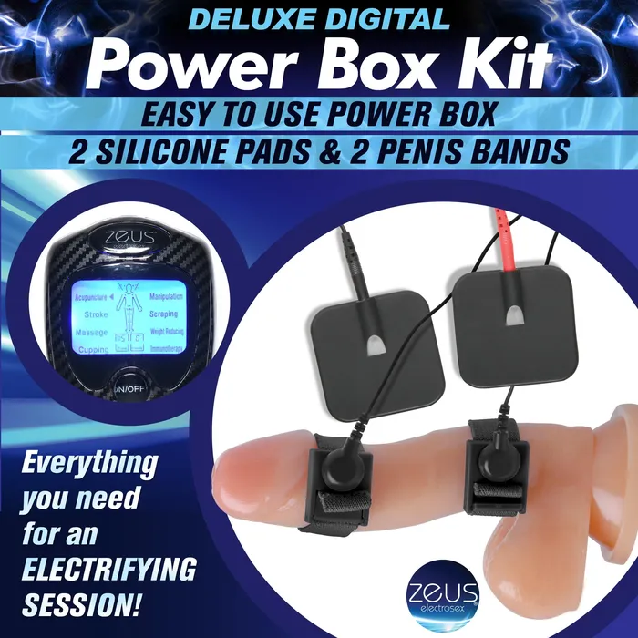 Zeus Electrosex Vibrators | Deluxe Power E-Stim Box Kit