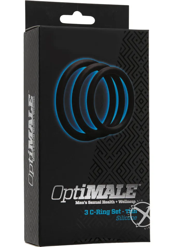 Anal Doc Johnson Optimale 3 CRing Thin Set Black