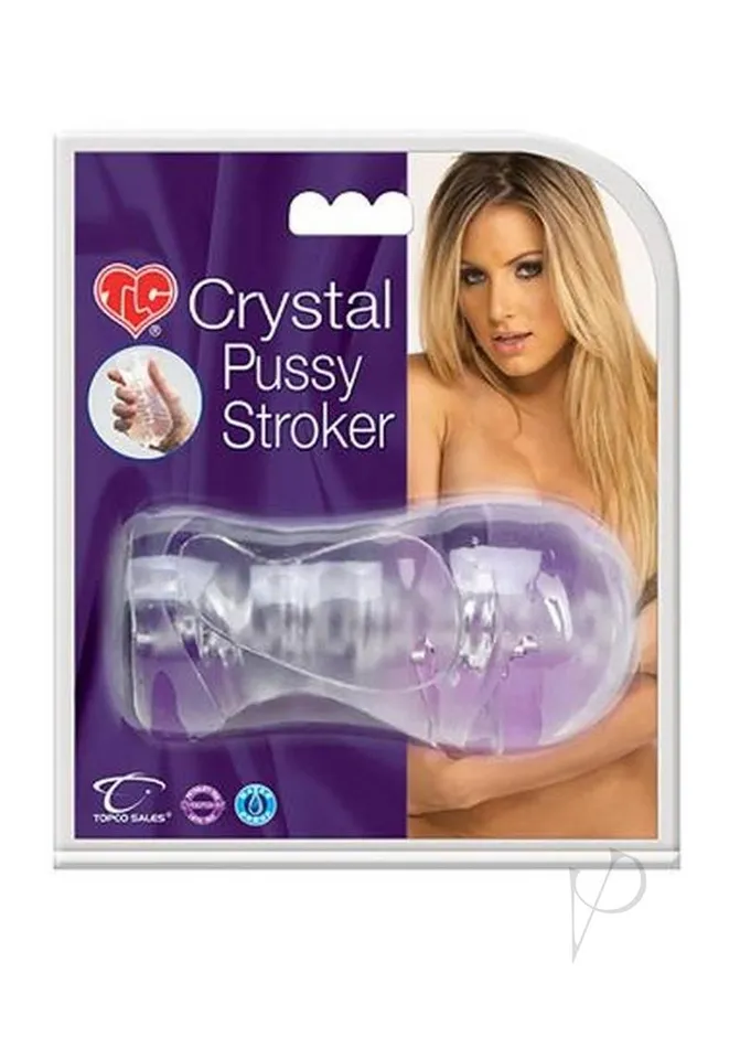 CyberSkin Male Sex Toys | Adam and Eve Cyberskin Crystal Pussy Stroker