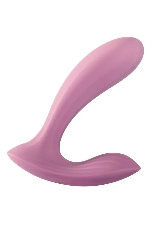 Female Sex Toys | Svakom Erica Rechargeable Silicone App Compatible Dual Vibrator with Clitoral Stimulator and Remote - Svakom