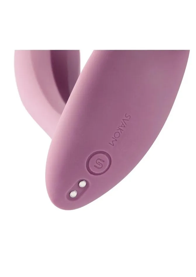 Female Sex Toys | Svakom Erica Rechargeable Silicone App Compatible Dual Vibrator with Clitoral Stimulator and Remote - Svakom