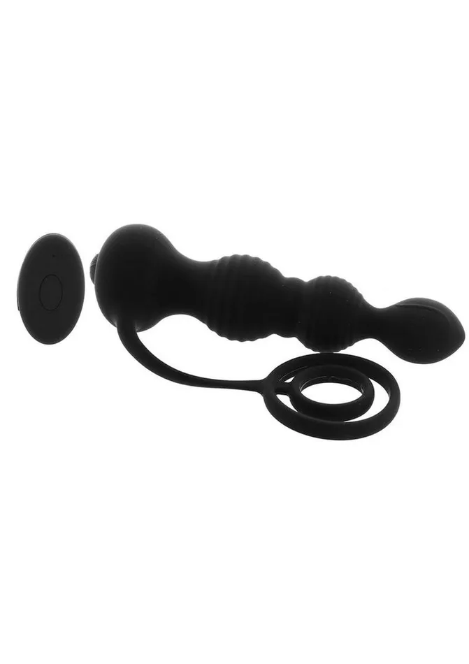 Male Sex Toys | Anal Ese Anal-Ese Silicone Rechargeable Anal Plug and Cock Ring with Remote Control