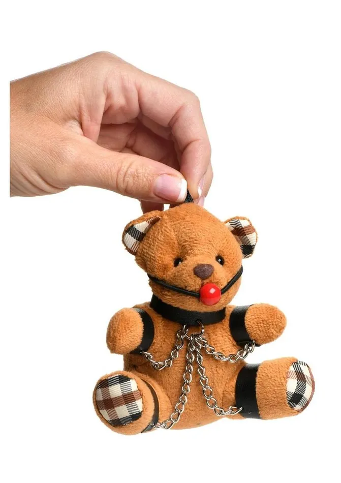 Male Sex Toys | Master Series Master Series Gagged Teddy Bear Keychain