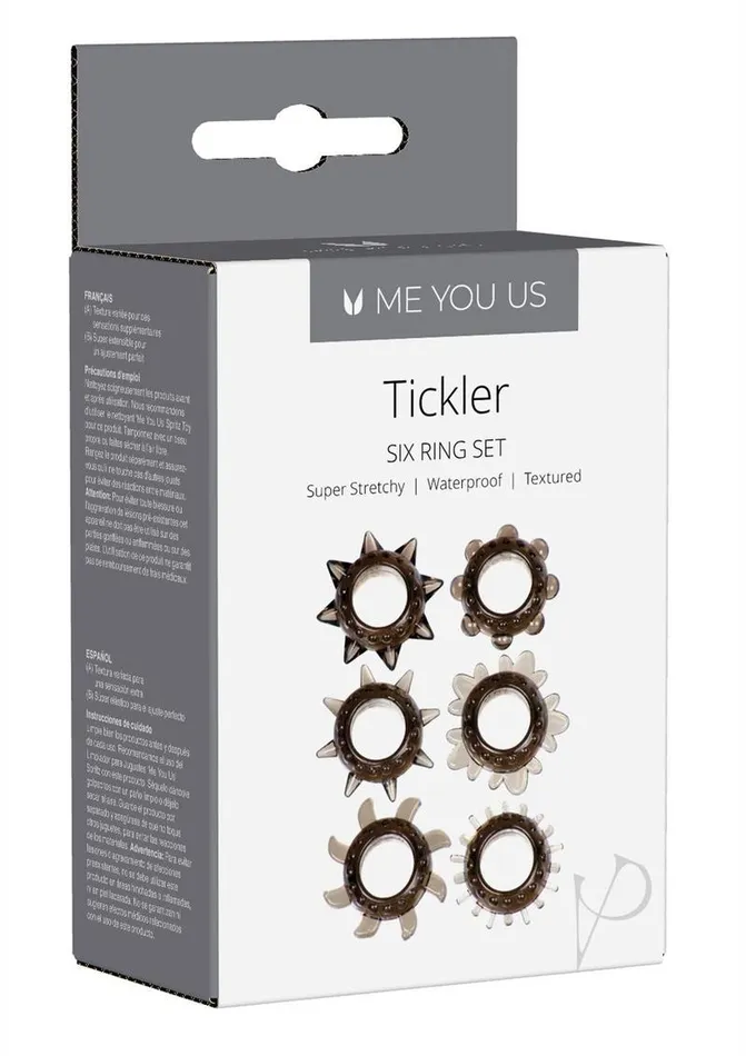 ME YOU US Tickler Ring Set Assorted Textured Cock Rings | Me You Us Male Sex Toys