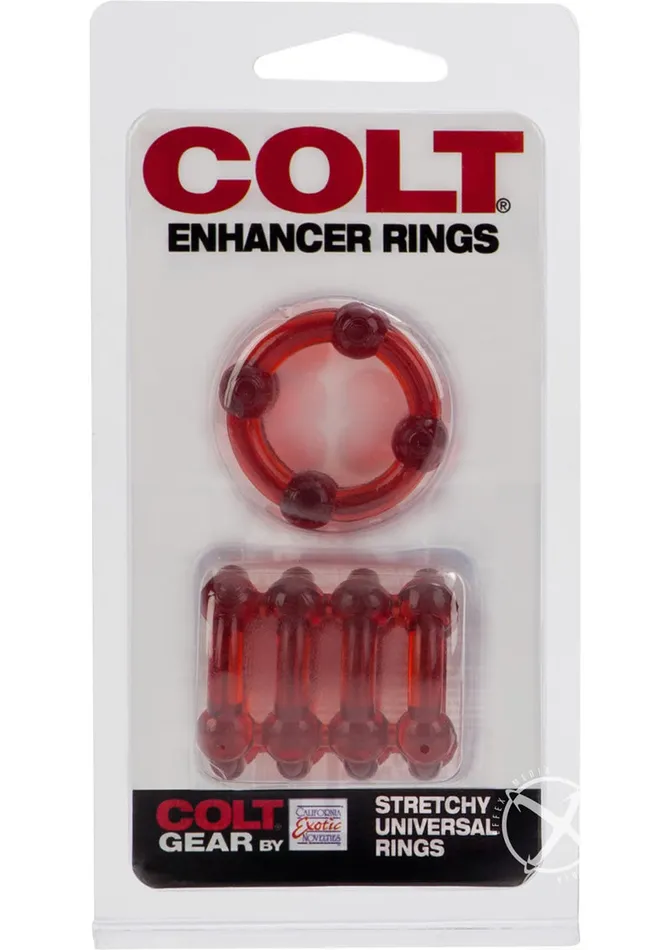 Vibrators Colt Enhancer Rings Red California Exotic Novelties Llc