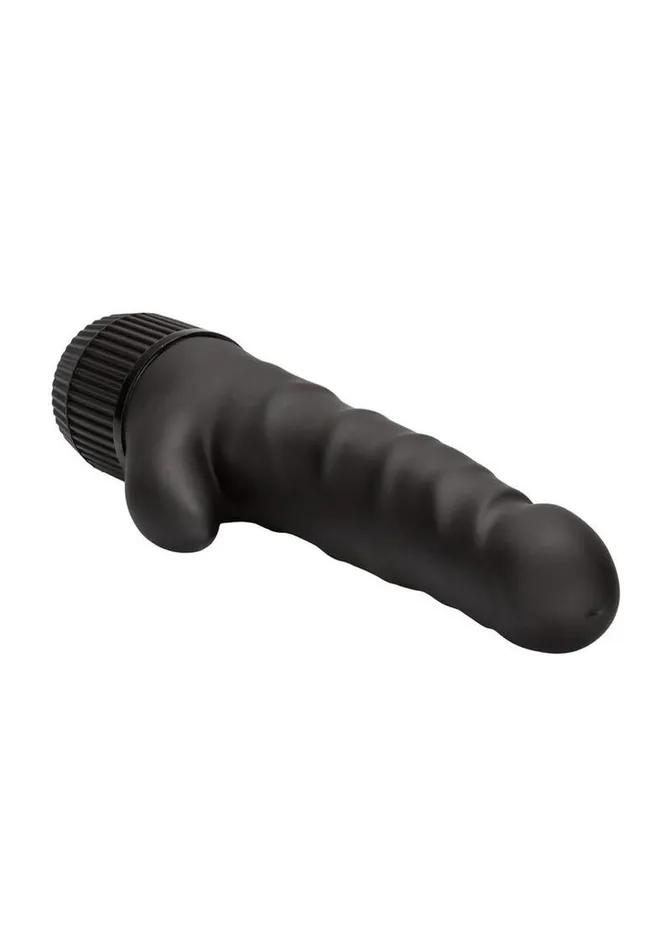 Vibrators | Playful Dongs Black Velvet Clit Arouser Realistic Vibrator