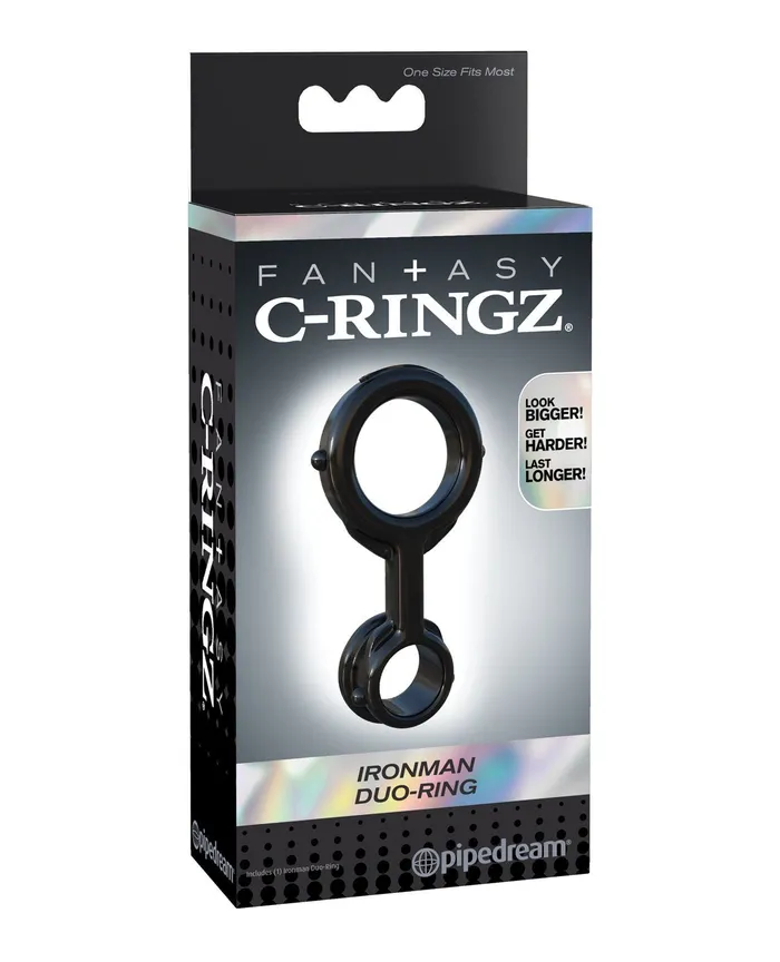 Fantasy C Ringz Ironman Duo Ring Black Fantasy CRingz Anal