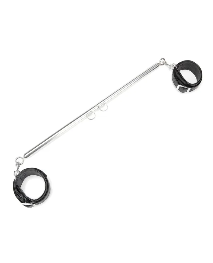 Lux Couples | Lux Fetish Expandable Bar Spreader Set w/Leatherette Cuffs