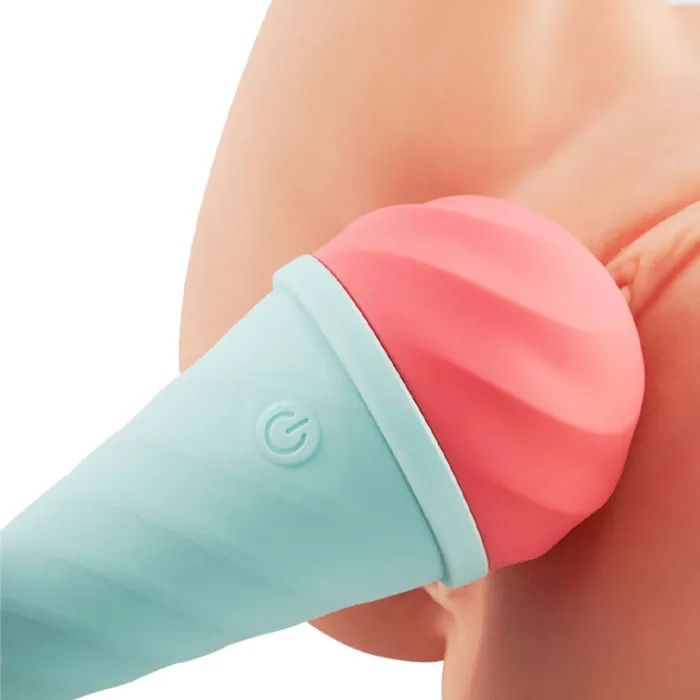 10Speed Ice Cream Handheld Vibrator for Full Body Massage ADLTOYFUN Female Sex Toys