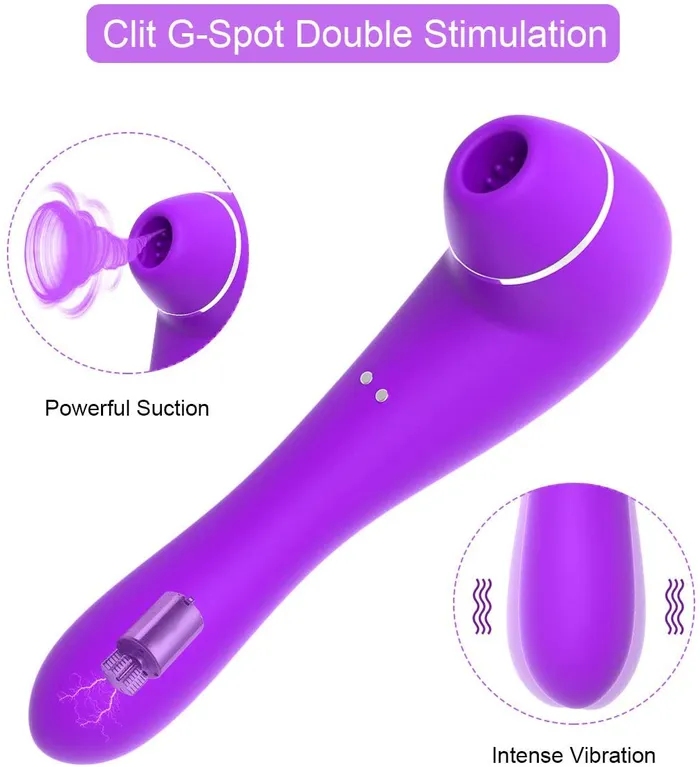 2in1 Sucking Vibrator ADLTOYFUN Vibrators