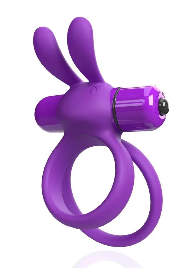 4t Ohare XL Rechargeable Silicone Rabbit Vibrating Cock Ring Screaming O Male Sex Toys