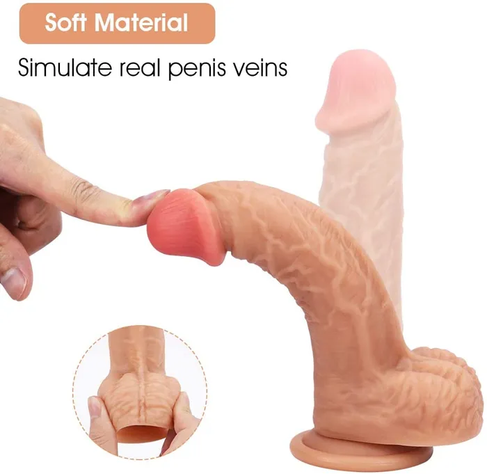 7 Inch Realistic GSpot Dildo for Vaginal Anal Stimulation Sorlove Anal