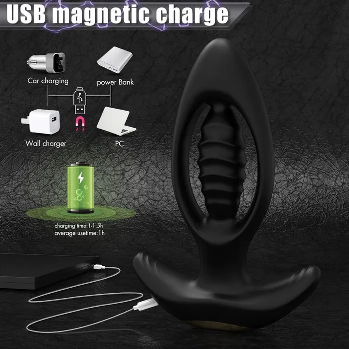 9 Powerful Mode Hollow Spiral Anal Vibrator PSpot Stimulate With Remote Sorlove Female Sex Toys