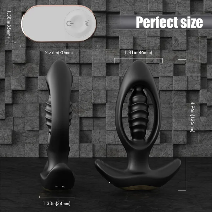 9 Powerful Mode Hollow Spiral Anal Vibrator PSpot Stimulate With Remote Sorlove Female Sex Toys