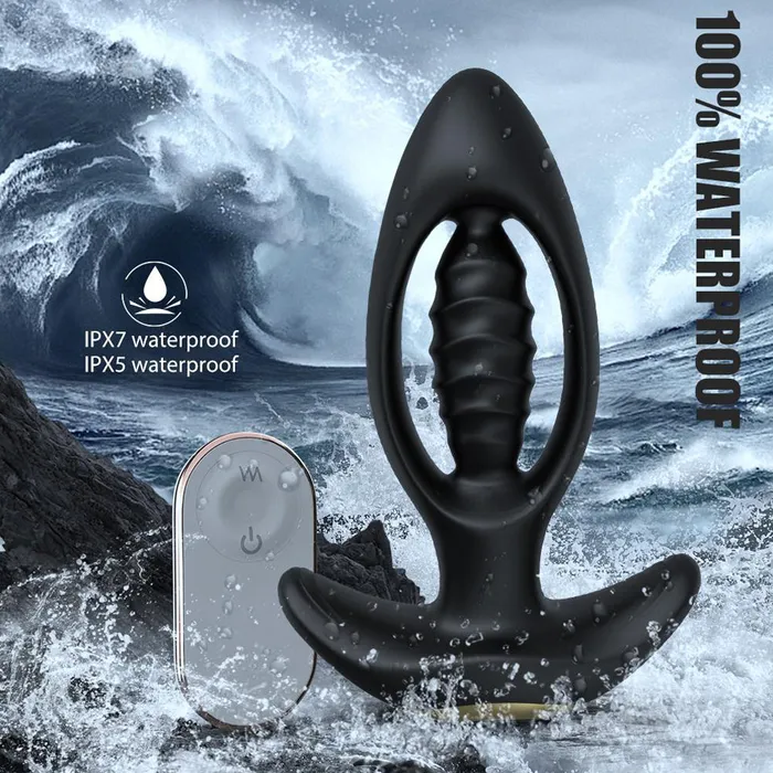 9 Powerful Mode Hollow Spiral Anal Vibrator PSpot Stimulate With Remote Sorlove Female Sex Toys