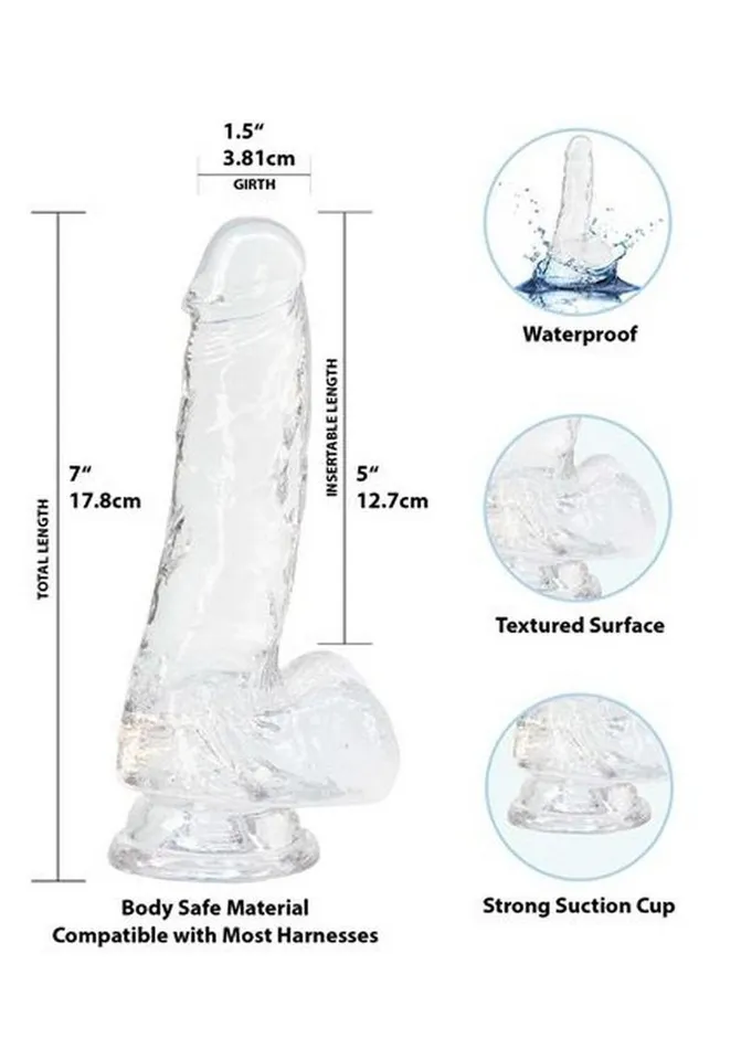 Addiction Crystal Addiction Dildo with Balls Dildos