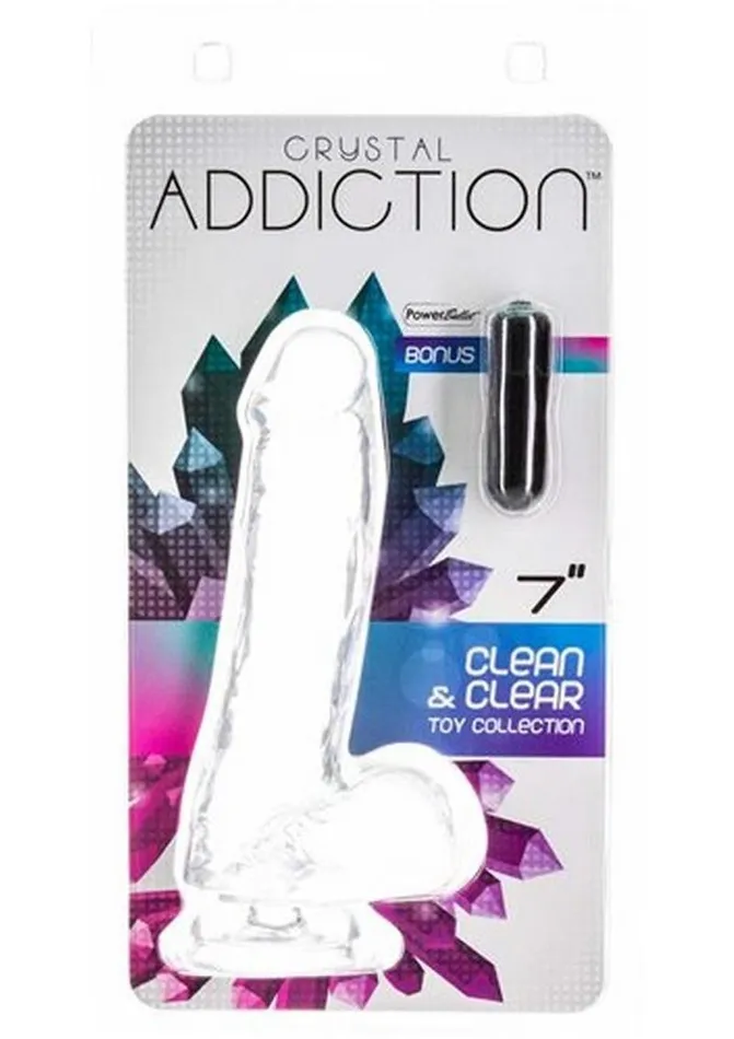 Addiction Crystal Addiction Dildo with Balls Dildos