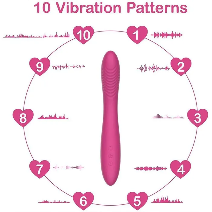 ADLTOYFUN Vibrators Heating G Spot Wand