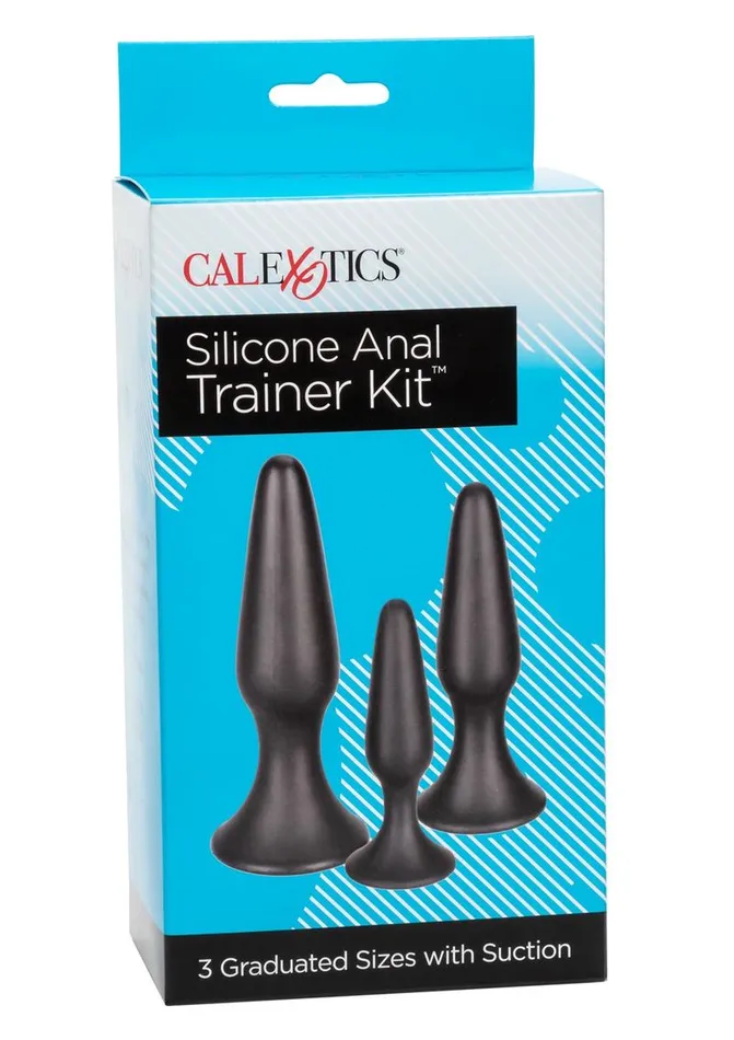 Anal Anal Silicone Anal Trainer Kit Black 3 Sizes