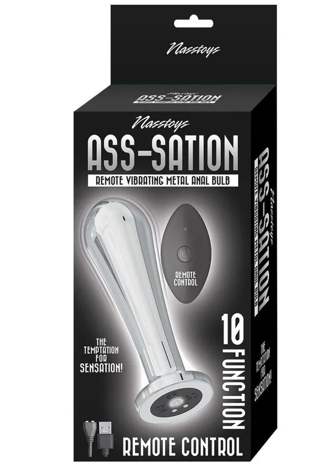 Anal AssSation AssSation Remote Control Vibrating Metal Anal Bulb