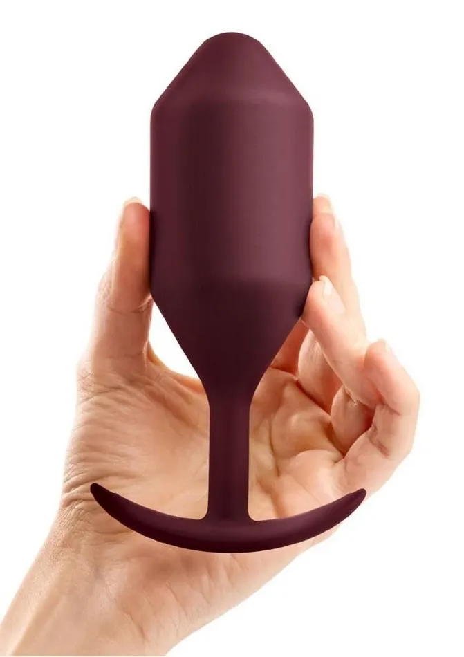 Anal bVibe BVibe Snug Plug 5 Silicone Weighted Anal Plug Dark