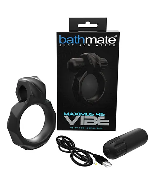 Anal Bathmate Bathmate Maximus 45mm Vibe Ring Black