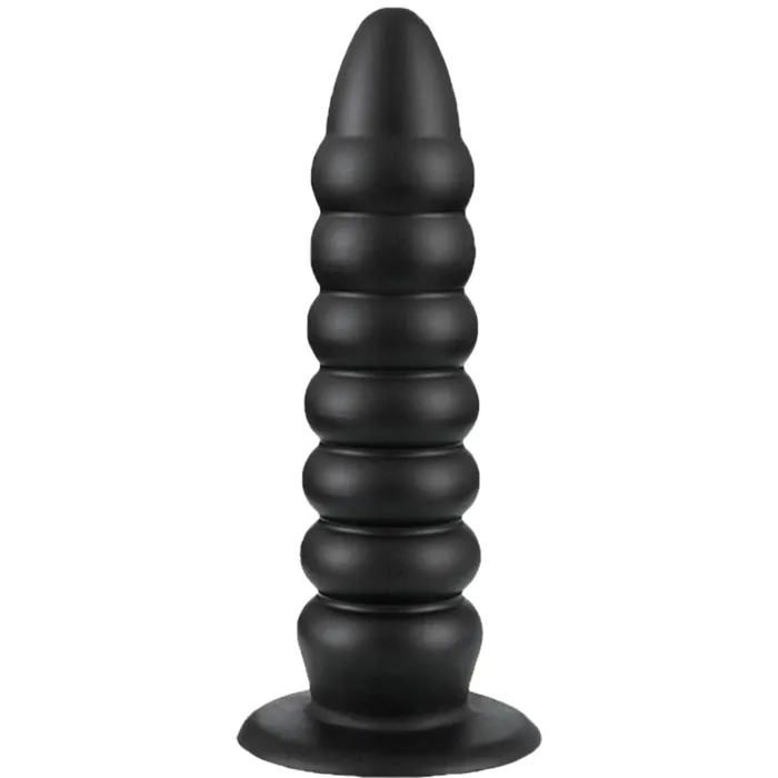 Anal BeBuZZed Bebuzzed Benji 10 Anal Plug Dildo Liquid Silicone Black