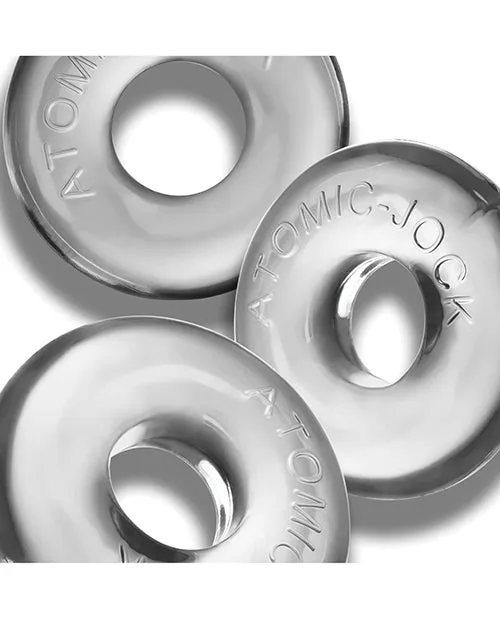 Anal Blue Ox Designs LLCDba Oxballs Oxballs Ringer Max 3 Pack Cockrings Clear