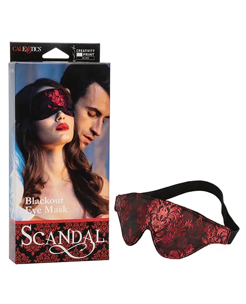 Anal California Exotic Novelties Scandal Blackout Eye Mask BlackRed