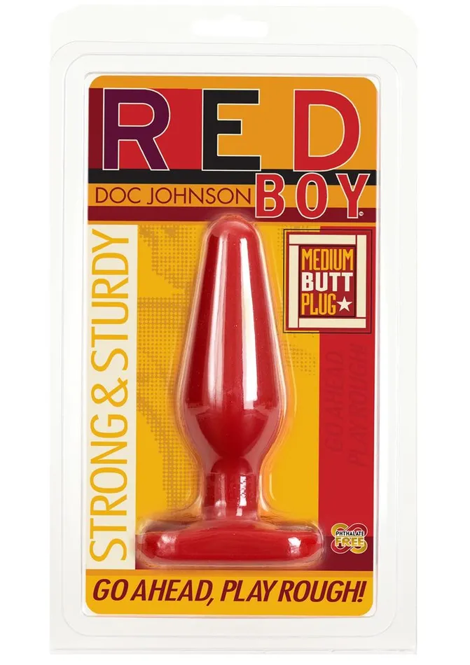 Anal Doc Johnson Red Boy Medium Butt Plug