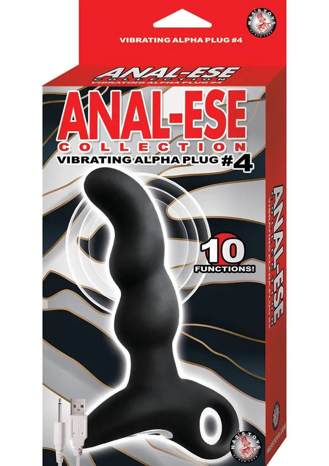 AnalEse Collection Rechargeable Vibrating Silicone Alpha Plug 4 Anal Ese Male Sex Toys