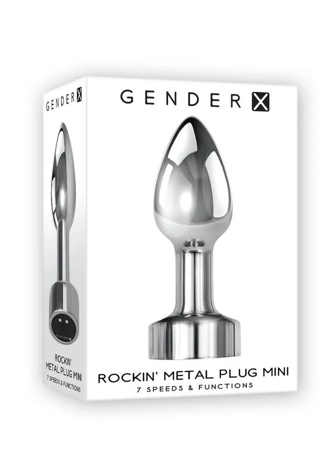 Anal Gender X Gender X Rockin Rechargeable Metal Mini Plug