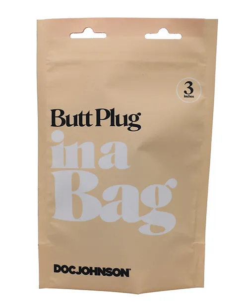 Anal In A Bag 3 Butt Plug Black Doc Johnson