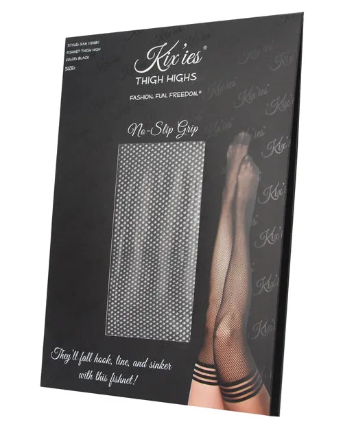 Anal Kixies INC Kixies Sam Fishnet Thigh High Black Size C