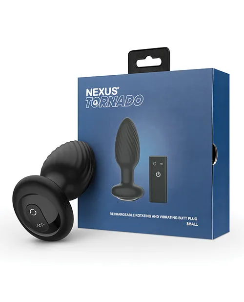 Anal Libertybelle Marketing Tornado Rotating Vibrating Butt Plug Black