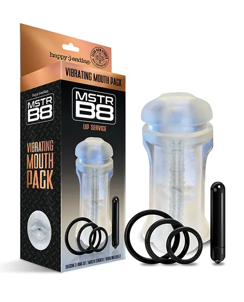 Anal Mstr B8 Vibrating Mouth Kit Clear Global Novelties LLC