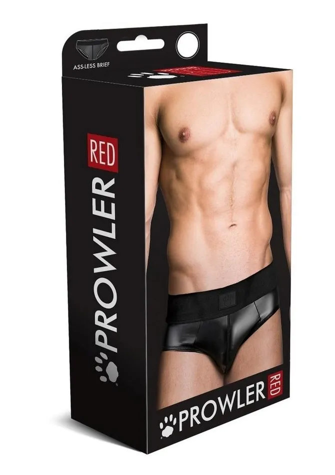 Anal Prowler Red Wetlook AssLess Brief Prowler RED