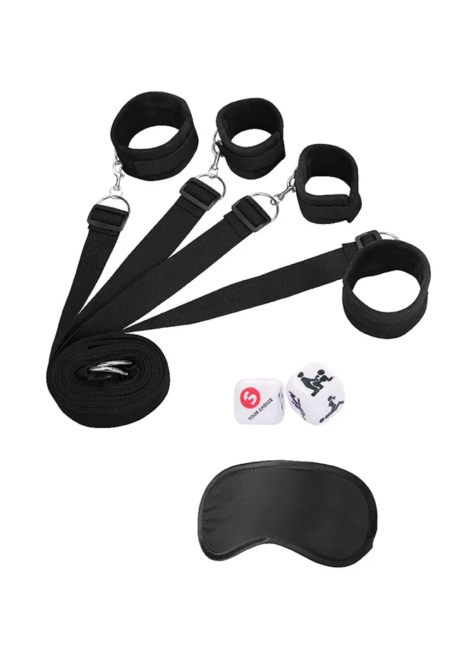 Anal Shots America Bed Binding Restraint Kit Black