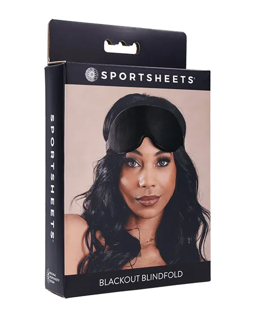 Anal Sportsheets International Sportsheets Blackout Memory Foam Blindfold Black