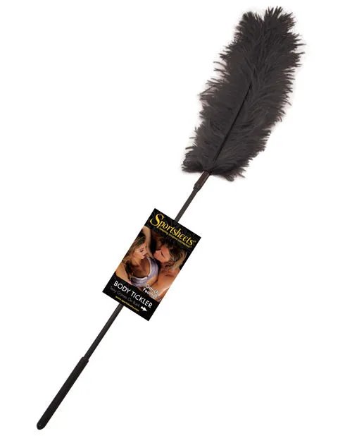 Anal Sportsheets International Sportsheets Ostrich Feather Body Tickler Black